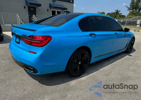 2017 BMW 750 I z USA, uszkodzony, nr VIN WBA7F0C34HGM22159